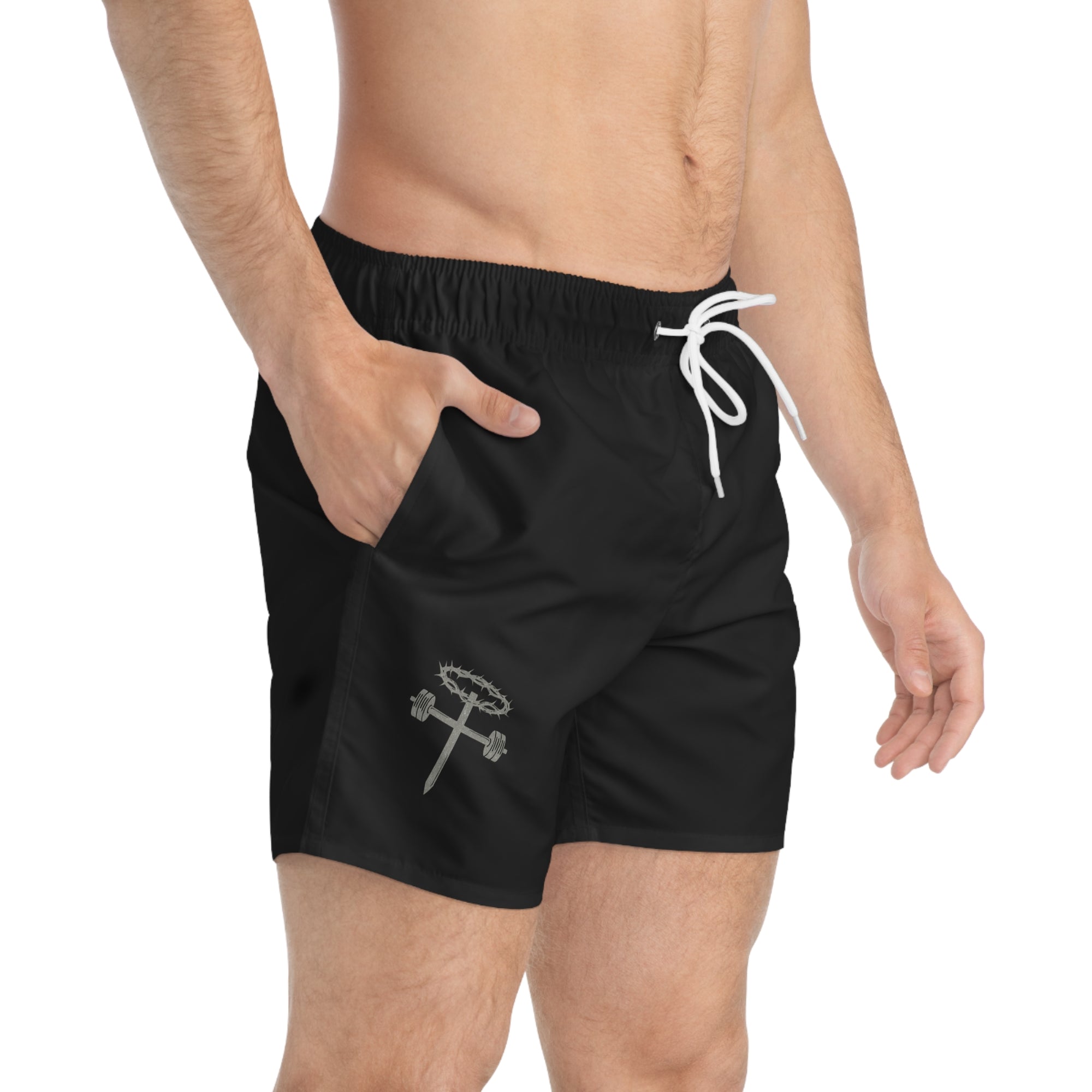 STRENGTH of THORNS—Hybrid Training 5” Shorts — Black